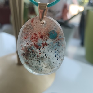 Nebula epoxigyanta medál - ékszer - ékszerszett - Meska.hu