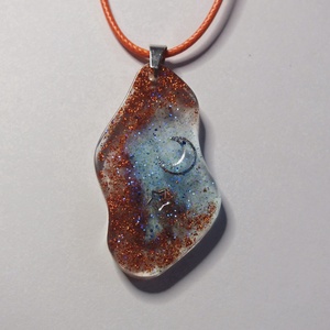 Nebula epoxigyanta medál - Meska.hu