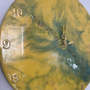 Epoxy, epoxi gyantával készült falióra, Otthon & Életmód, Dekoráció, Fali és függő dekoráció, Falióra & óra, , MESKA