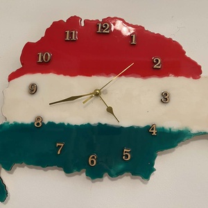 Epoxy, epoxi gyantából készült fali óra, csendes mechanizmus   - Meska.hu