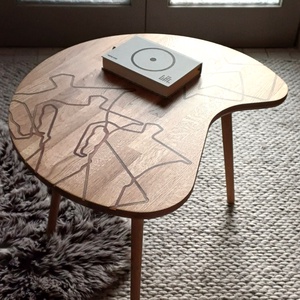 Kávészünet - dohányzóasztal az ikonikus Bialetti kávéfőző ihletésével - otthon & életmód - bútor - asztal - Meska.hu