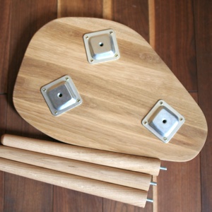 Rainbow - Egyedi, dekoratív bohém fa virágasztal szivárvány színű üvegmozaikkal - otthon & életmód - bútor - asztal - Meska.hu