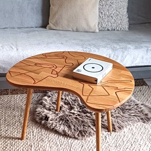 Kávészünet - dohányzóasztal az ikonikus Bialetti kávéfőző ihletésével, Otthon & Életmód, Bútor, Asztal, Famegmunkálás, MESKA