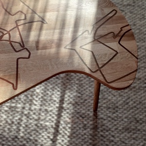 Kávészünet - dohányzóasztal az ikonikus Bialetti kávéfőző ihletésével - otthon & életmód - bútor - asztal - Meska.hu