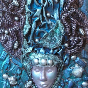 TENGER ISTENNŐ- paverpol textilkép  - művészet - más művészeti ág - Meska.hu