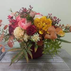 Őszies asztaldísz - otthon & életmód - dekoráció - asztal és polc dekoráció - asztaldísz - Meska.hu