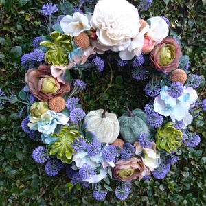 Őszi ajtódísz, kopogtató - otthon & életmód - dekoráció - ajtó- és ablak dekoráció - ajtódísz & kopogtató - Meska.hu