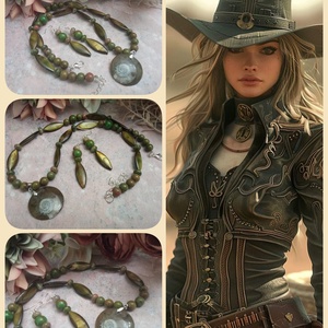 FÉLDRÁGAKŐ/ÁSVÁNY/ -szett, Ékszer, Ékszerszett, Ékszerkészítés, MESKA