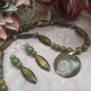 FÉLDRÁGAKŐ/ÁSVÁNY/ -szett - ékszer - ékszerszett - Meska.hu