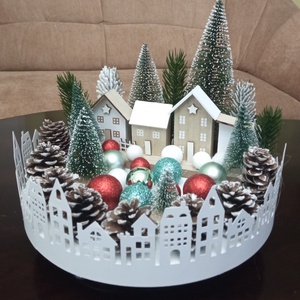 Karácsonyi asztaldísz - Meska.hu