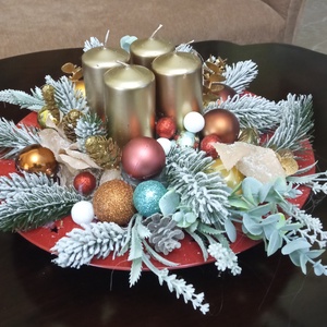 Karácsonyi, adventi asztaldísz - Meska.hu