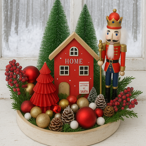 Karácsonyi asztaldísz - karácsony - karácsonyi lakásdekoráció - ünnepi asztaldekoráció - Meska.hu