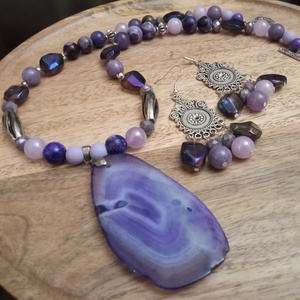 FÉLDRÁGAKŐ/ÁSVÁNY/ -SZETT - ékszer - ékszerszett - Meska.hu