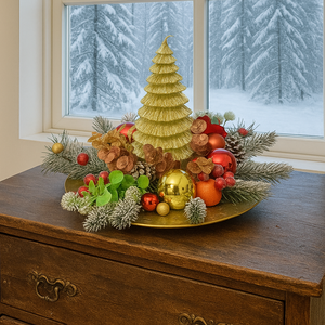 Karácsonyi asztaldísz - karácsony - adventi díszek - adventi asztaldísz - Meska.hu