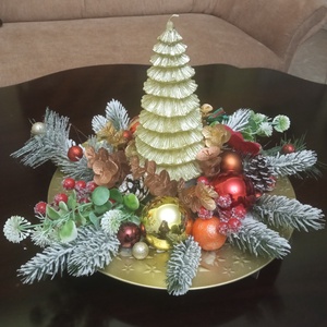 Karácsonyi asztaldísz - karácsony - adventi díszek - adventi asztaldísz - Meska.hu