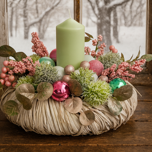 Karácsonyi asztaldísz - karácsony - adventi díszek - adventi asztaldísz - Meska.hu