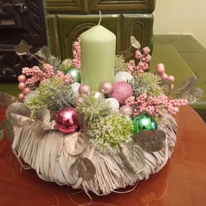 Karácsonyi asztaldísz - karácsony - adventi díszek - adventi asztaldísz - Meska.hu