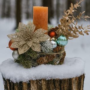 Karácsonyi asztaldísz - karácsony - karácsonyi lakásdekoráció - ünnepi asztaldekoráció - Meska.hu