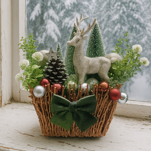 Karácsonyi asztaldísz - karácsony - karácsonyi lakásdekoráció - ünnepi asztaldekoráció - Meska.hu