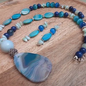 FÉLDRÁGAKŐ/ÁSVÁNY/ - szett - ékszer - ékszerszett - Meska.hu