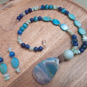 FÉLDRÁGAKŐ/ÁSVÁNY/ - szett - ékszer - ékszerszett - Meska.hu