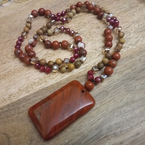 FÉLDRÁGAKŐ/ÁSVÁNY/ - gyöngysor, nyakék - ékszer - ékszerszett - Meska.hu