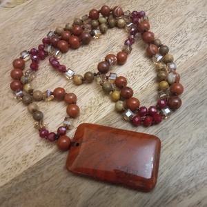 FÉLDRÁGAKŐ/ÁSVÁNY/ - gyöngysor, nyakék - ékszer - ékszerszett - Meska.hu