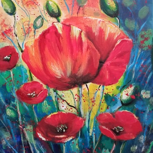 PIPACSOK- modern festmény - művészet - festmény - olajfestmény - Meska.hu