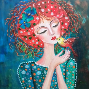 HAJNALI DAL- ABSZTRAKT festmény, Művészet, Festmény, Olajfestmény, Festészet, MESKA