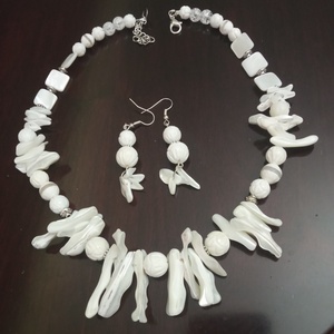 FÉLDRÁGAKŐ/ÁSVÁNY/ -SZETT - ékszer - nyaklánc - medálos nyaklánc - Meska.hu