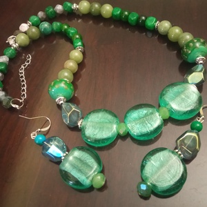 FÉLDRÁGAKŐ/ÁSVÁNY/-SZETT - ékszer - ékszerszett - Meska.hu