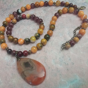 FÉLDRÁGAKŐ/ÁSVÁNY/ - SZETT - ékszer - ékszerszett - Meska.hu