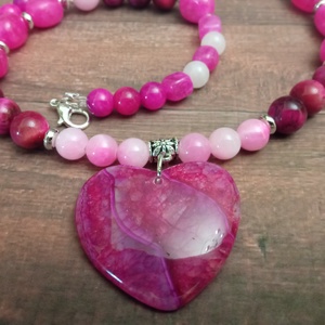 FÉLDRÁGAKŐ/ÁSVÁNY/ - NYAKÉK - ékszer - nyaklánc - gyöngyös nyaklánc - Meska.hu