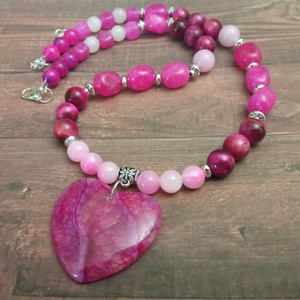 FÉLDRÁGAKŐ/ÁSVÁNY/ - NYAKÉK - ékszer - nyaklánc - gyöngyös nyaklánc - Meska.hu