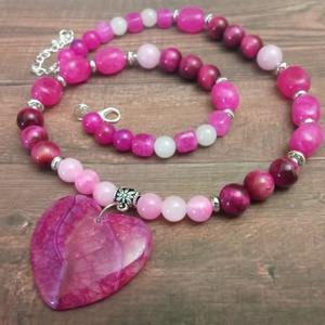 FÉLDRÁGAKŐ/ÁSVÁNY/ - NYAKÉK - ékszer - nyaklánc - gyöngyös nyaklánc - Meska.hu