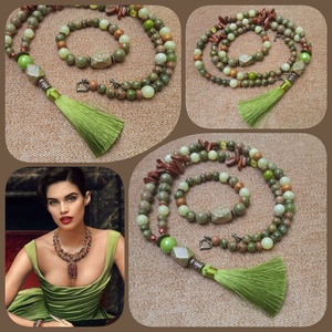 FÉLDRÁGAKŐ/ÁSVÁNY/ - NYAKÉK, Ékszer, Nyaklánc, Gyöngyös nyaklánc, Ékszerkészítés, MESKA