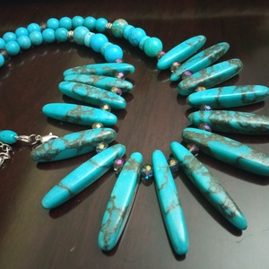 FÉLDRÁGAKŐ/ÁSVÁNY/ - NYAKÉK - ékszer - nyaklánc - gyöngyös nyaklánc - Meska.hu