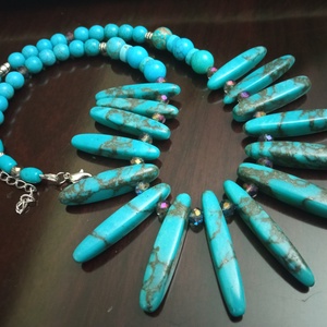 FÉLDRÁGAKŐ/ÁSVÁNY/ - NYAKÉK - ékszer - nyaklánc - gyöngyös nyaklánc - Meska.hu