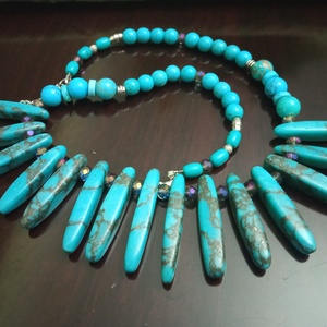 FÉLDRÁGAKŐ/ÁSVÁNY/ - NYAKÉK - ékszer - nyaklánc - gyöngyös nyaklánc - Meska.hu