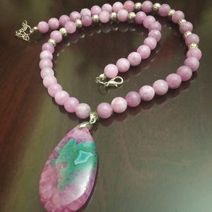 FÉLDRÁGAKŐ/ÁSVÁNY/ - NYAKÉK - ékszer - nyaklánc - gyöngyös nyaklánc - Meska.hu