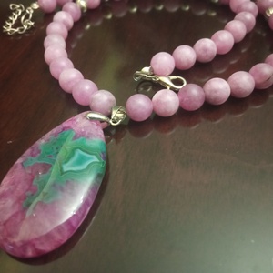 FÉLDRÁGAKŐ/ÁSVÁNY/ - NYAKÉK - ékszer - nyaklánc - gyöngyös nyaklánc - Meska.hu