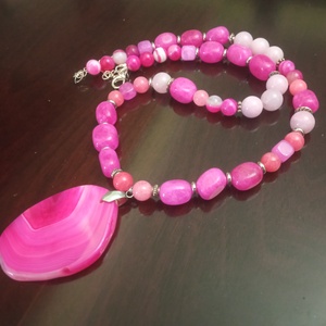 FÉLDRÁGAKŐ/ÁSVÁNY/ - NYAKÉK - ékszer - nyaklánc - gyöngyös nyaklánc - Meska.hu