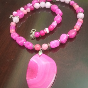 FÉLDRÁGAKŐ/ÁSVÁNY/ - NYAKÉK - ékszer - nyaklánc - gyöngyös nyaklánc - Meska.hu