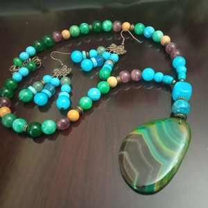 FÉLDRÁGAKŐ/ÁSVÁNY/ - szett - ékszer - ékszerszett - Meska.hu