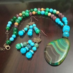 FÉLDRÁGAKŐ/ÁSVÁNY/ - szett - ékszer - ékszerszett - Meska.hu