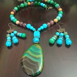 FÉLDRÁGAKŐ/ÁSVÁNY/ - szett - ékszer - ékszerszett - Meska.hu