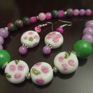 FÉLDRÁGAKŐ/ÁSVÁNY/ - SZETT - ékszer - ékszerszett - Meska.hu