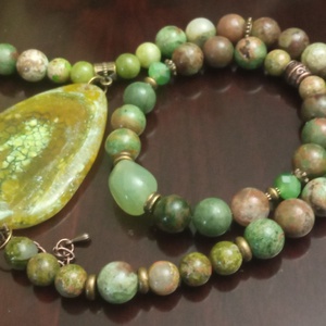 FÉLDRÁGAKŐ/ÁSVÁNY/ - szett - ékszer - ékszerszett - Meska.hu