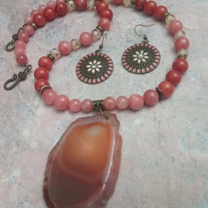 FÉLDRÁGAKŐ/ÁSVÁNY/ - SZETT - ékszer - ékszerszett - Meska.hu