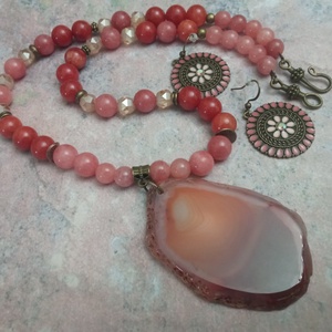 FÉLDRÁGAKŐ/ÁSVÁNY/ - SZETT - ékszer - ékszerszett - Meska.hu